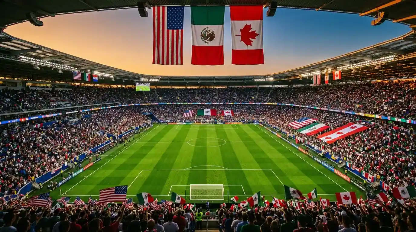 Fotbolls-VM 2026 i Nordamerika - 48 lag, 16 arenor, 104 matcher