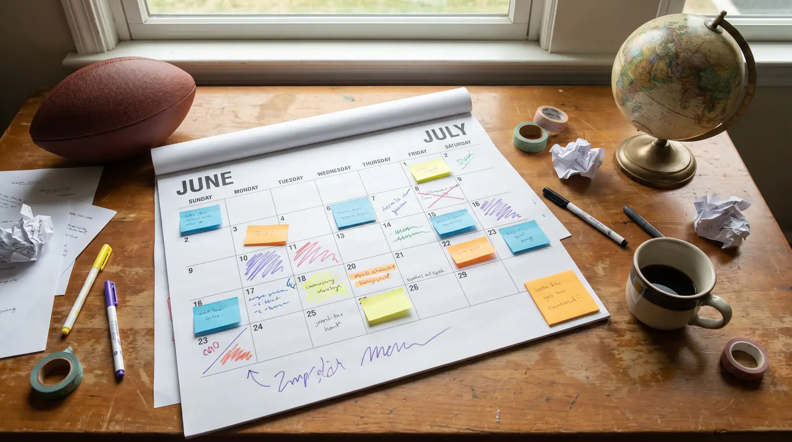 Tidslinje över VM 2026 turneringsschema från gruppspel till final i juni och juli